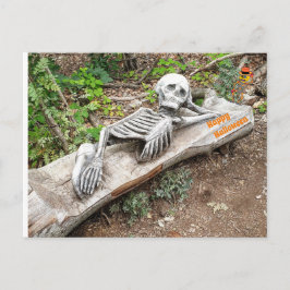 Happy Halloween Skelett Briefkaart