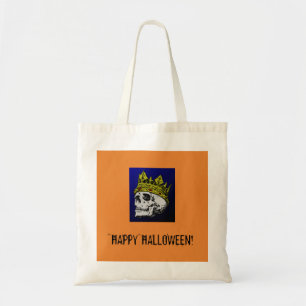 HAPPY HALLOWEEN SKULL CANVAS TAS