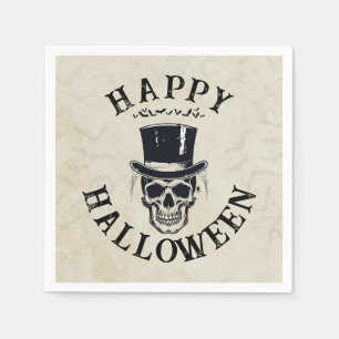  Happy Halloween Skull Servet
