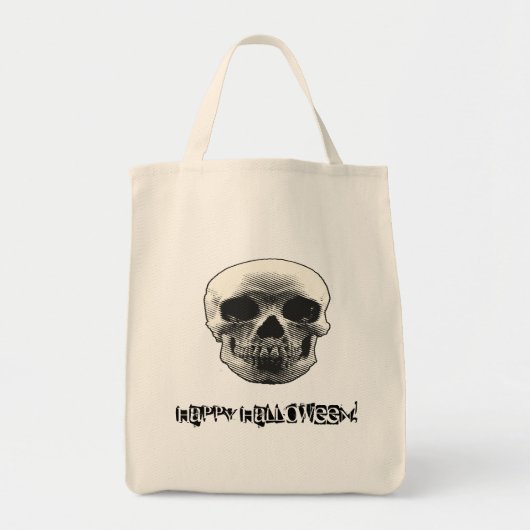 Happy Halloween Skull Tote Bag (Voorkant)