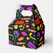 Happy Halloween Snoep Pattern Bedankdoosjes (Achterkant)