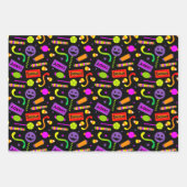 Happy Halloween Snoep Pattern Inpakpapier Vel (Voorkant)