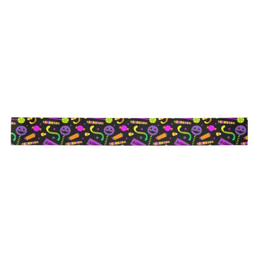 Happy Halloween Snoep Pattern Lint (Voorkant)