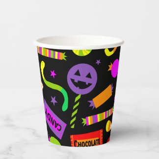 Happy Halloween Snoep Pattern Papieren Bekers
