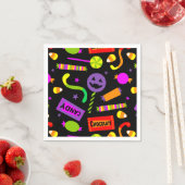 Happy Halloween Snoep Pattern Servet (Insitu)