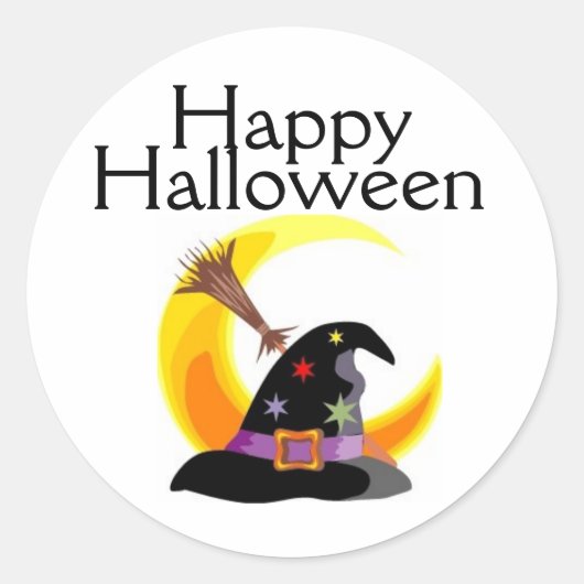 Happy Halloween sorciers Casquette Sticker - Custo (Devant)