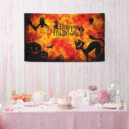 Happy Halloween Spandoek (Feest)