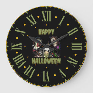 Happy Halloween Spell Wall klok