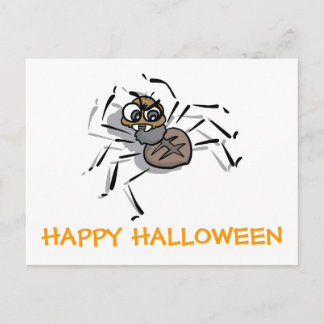 HAPPY HALLOWEEN SPIDER BRIEFKAART