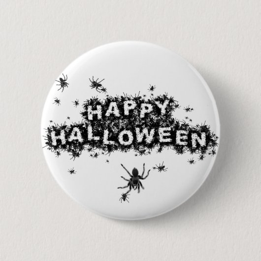 Happy Halloween Spider Button (Voorkant)