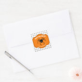 Happy Halloween Spider ID215 Vierkante Sticker (Envelop)