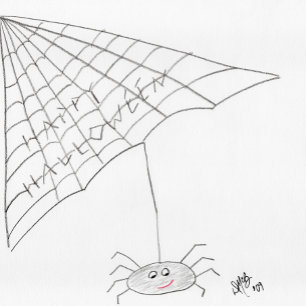 Happy Halloween - Spider Kaart