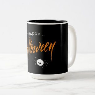 Happy Halloween Spider Tweekleurige Koffiemok