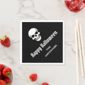 Happy Halloween spookachtige schedel aangepaste na Servet (Insitu)