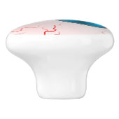 Happy Halloween! Spooky Blue Eyeball Keramische Knop (Zijkant)