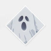 Happy Halloween Spooky Ghost Face Servet (Hoek)