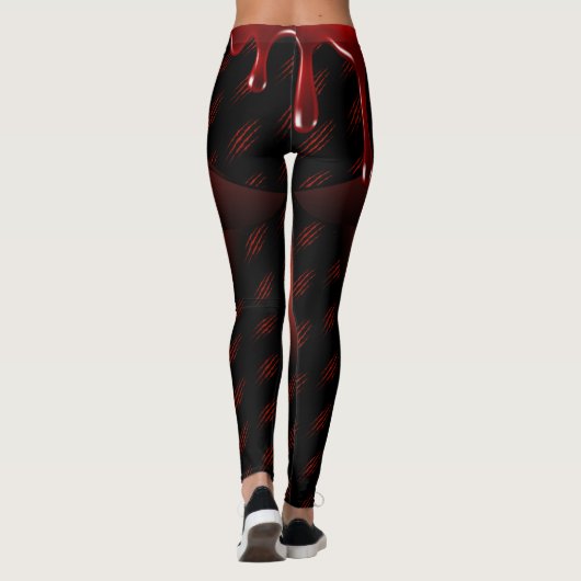 Happy Halloween Spooky Kiss Leggings (Achterkant)
