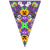 Happy Halloween Spooky Mandala Vlaggetjes (Tweede vlag)