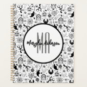HAPPY HALLOWEEN SPOOKY  MONOGRAM PLANNER (Voorkant)