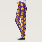 Happy Halloween Spooky Paarse Bat Leggings (Links)
