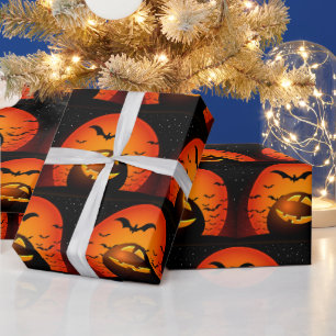 Happy Halloween Spooky Party Time Cadeaupapier