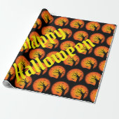 Happy Halloween Spooky Party Time Cadeaupapier (Uitgerold)