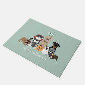 Happy Halloween Spooky Pet Costumes Deurmat (Schuin)
