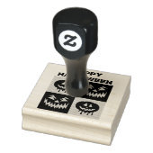 Happy Halloween Spooky Pumpkin Ghost Face Rubberstempel (Stempel)