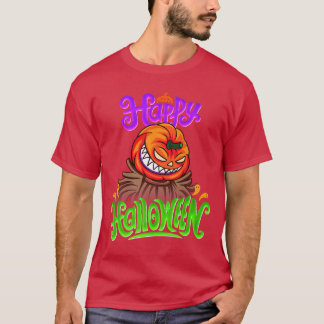 Happy Halloween Spooky Pumpkin Jack O Lantern T-shirt