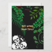 Happy Halloween Spooky Scary Night Skeletons Pile (Achterkant)