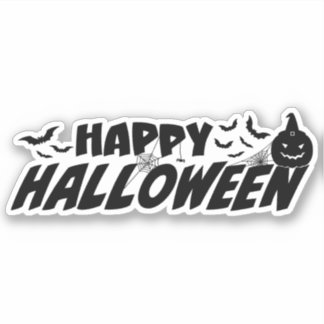 Happy Halloween Spooky Sticker