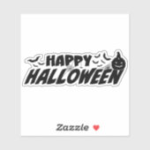Happy Halloween Spooky Sticker (Vel)