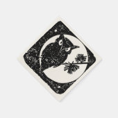 Happy Halloween Spooky Uil Papier servet (Hoek)