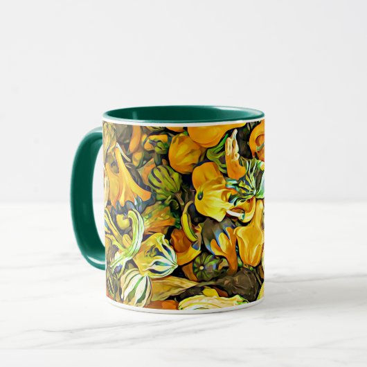 Happy Halloween Squash en Goards Coffee Mok (Voorkant links)