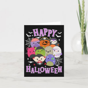 Happy Halloween Squish Squad Mallow Gifts Schattig Kaart