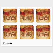 Happy Halloween Stainted Sticker Mur (Feuille)