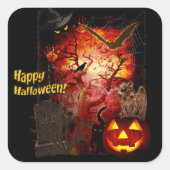 Happy Halloween Sticker (Voorkant)