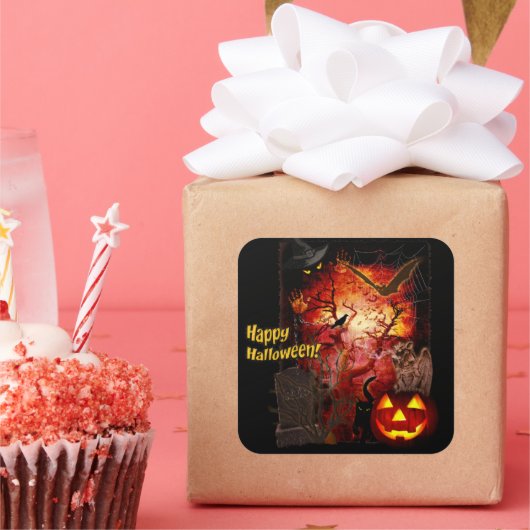 Happy Halloween Sticker (Feest)