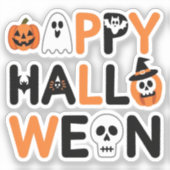 Happy halloween sticker (Voorkant)
