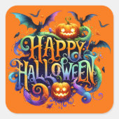 Happy Halloween Sticker (Devant)