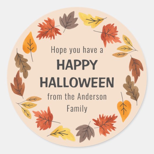 Happy Halloween Sticker amusant pour tous les âges (Devant)