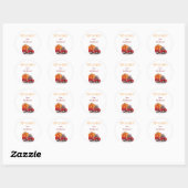 Happy Halloween Sticker pour Bonbons & Cookies Sac (Feuille)
