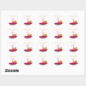 Happy Halloween Sticker pour les sacs bonbons et b (Feuille)