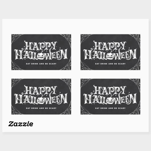 Happy Halloween Sticker rectangulaire (Feuille)
