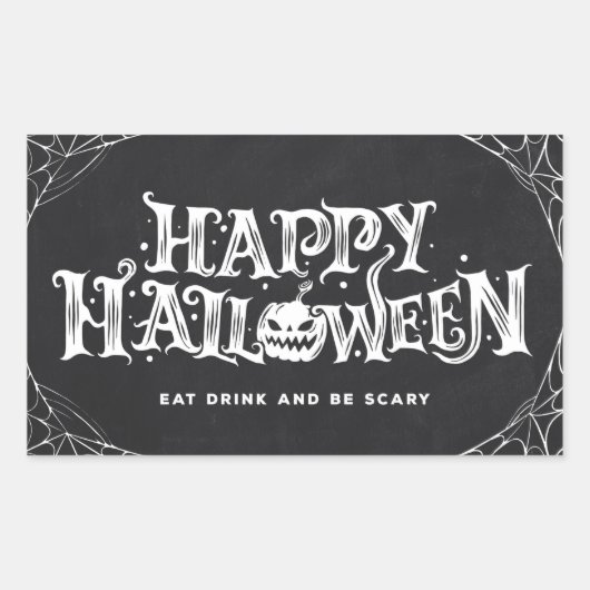 Happy Halloween Sticker rectangulaire (Devant)