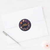 Happy Halloween Sticker rond (Enveloppe)