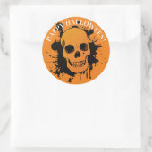 HAPPY HALLOWEEN STICKER SKULL (Tas)