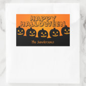 Happy Halloween Stickers Citrouille orange et noir (Sac)