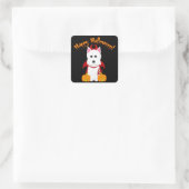 Happy Halloween Stickers Diable Westie (Sac)
