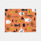 Happy Halloween-symbolen Fleece Deken (Voorkant (Horizontaal))